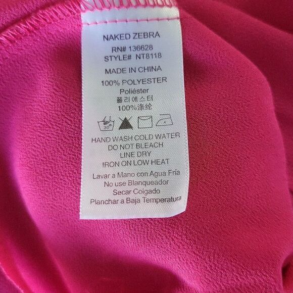 Naked Zebra Pink Top - Picture 7 of 8